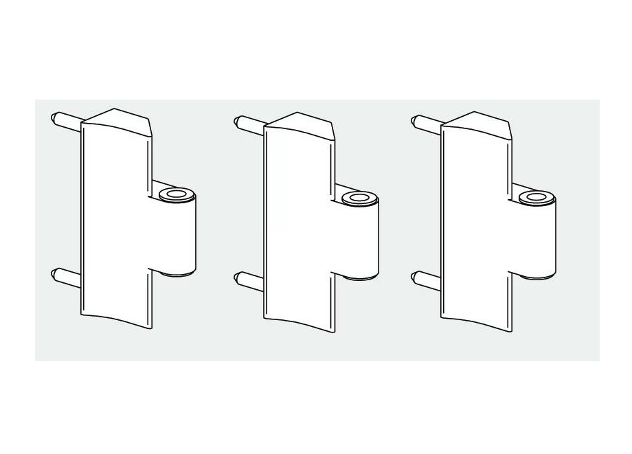 Петля на раму ALU7MM S25, 3шт., R06.2 чёрный PATIO FOLD