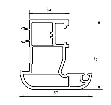 Штульп GREEN SYSTEM 60 серия шт=6,5м, уп=4шт=39м, пал=120шт=780м