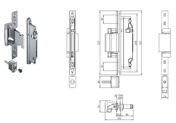 Скрытые петли Roto Solid C