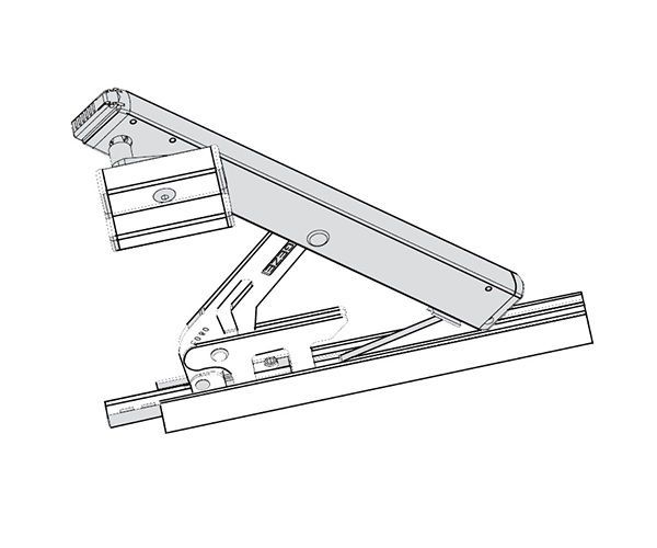 Ножницы GEZE OL 90 N, цвет белый RAL 9016