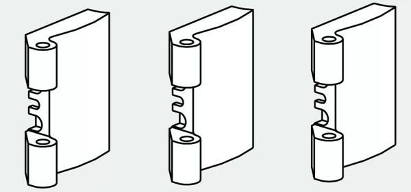 Петля на створку 40mm 3шт. R01.1 серебро PATIO FOLD