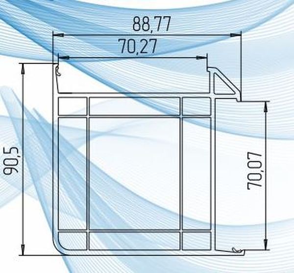 Угловой соединитель COMFORT 70 серия. шт=6,5м, пал=40шт=260м