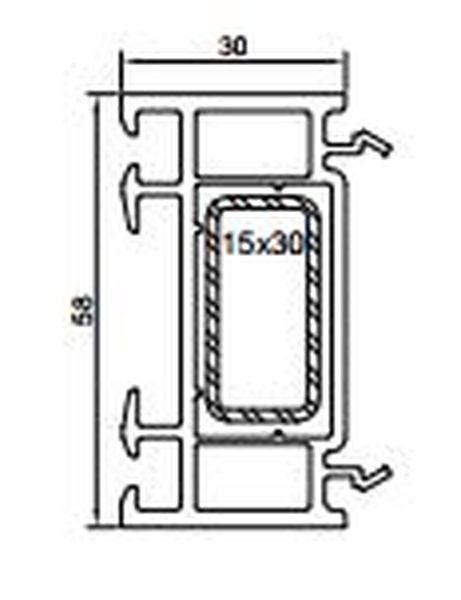 Расширитель 030мм COMFORT 58 серия шт=6,5м, уп=264шт=1716м