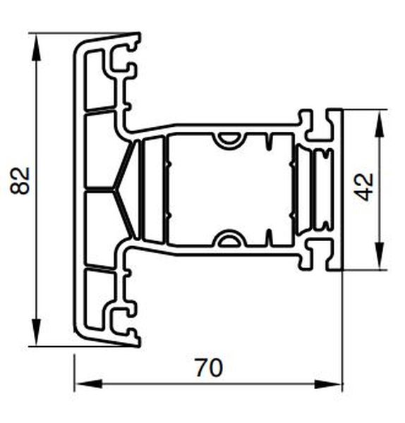 Профиль NOVOLINE 70-6К A CLASS 2023. Импост 82 шт=6,5м, пал=102шт=663м