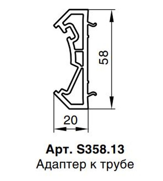 Адаптер к трубе RED MAX 58 серия шт=6,5м, пал=222шт=1443м