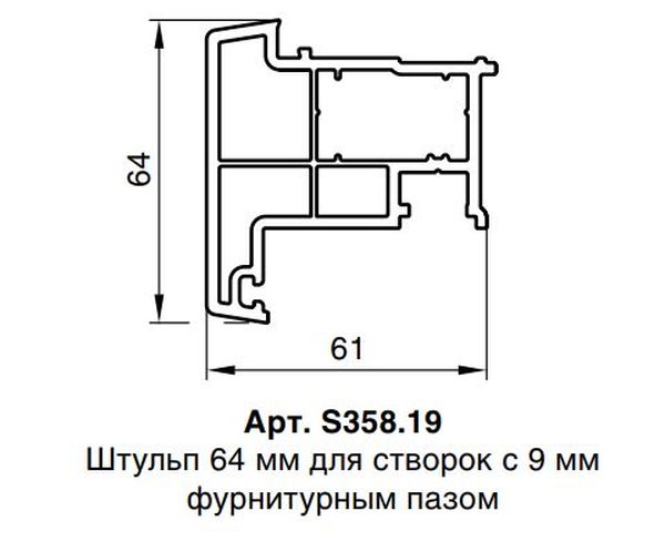 Штульп 64мм RED MAX 58 серия шт=6,5м, пал=126шт=819м