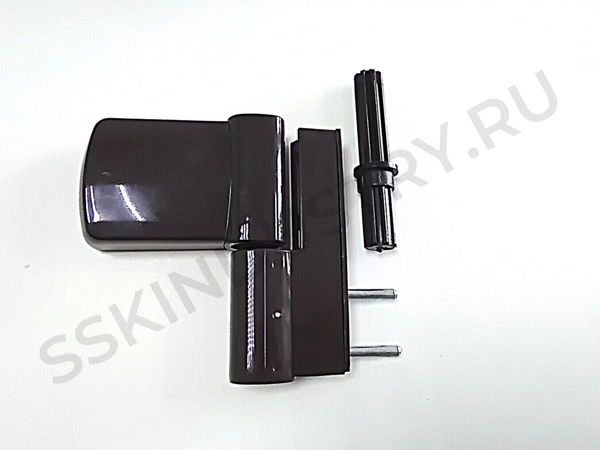 КОРИЧНЕВАЯ Петля дверная 90 мм ALPHA XL ( 19-23 мм ) Ral8019 (24 шт)