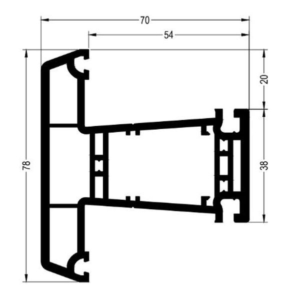 Delight-Design Импост 78 шт=6м, пал=72шт=432м