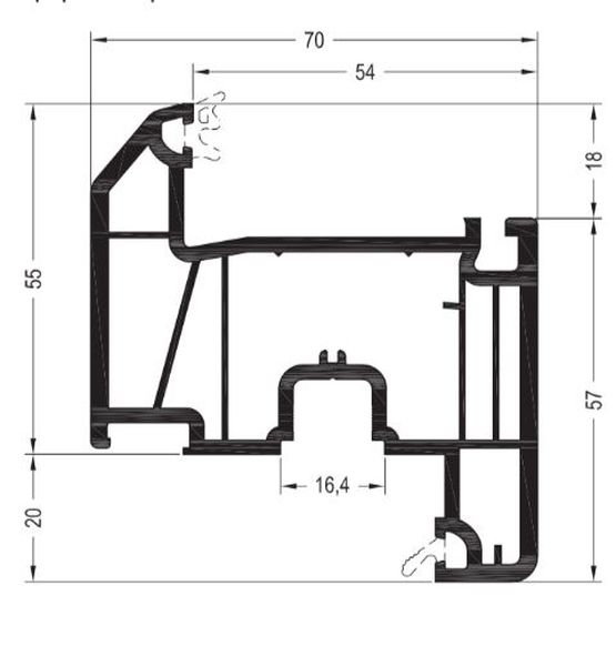 GRAZIO Створка Z55  шт=6м, пал=80шт=480м