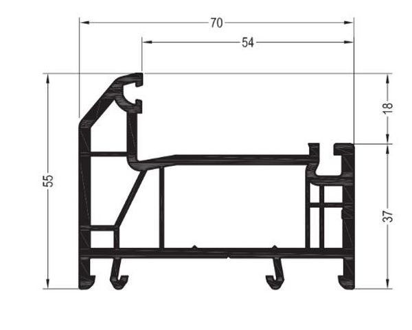 GRAZIO Коробка 55  шт=6м, пал=72шт=432м