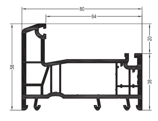 INTELIO 80 Коробка 65 шт=6м, уп=4шт=24м, пал=60шт=360м